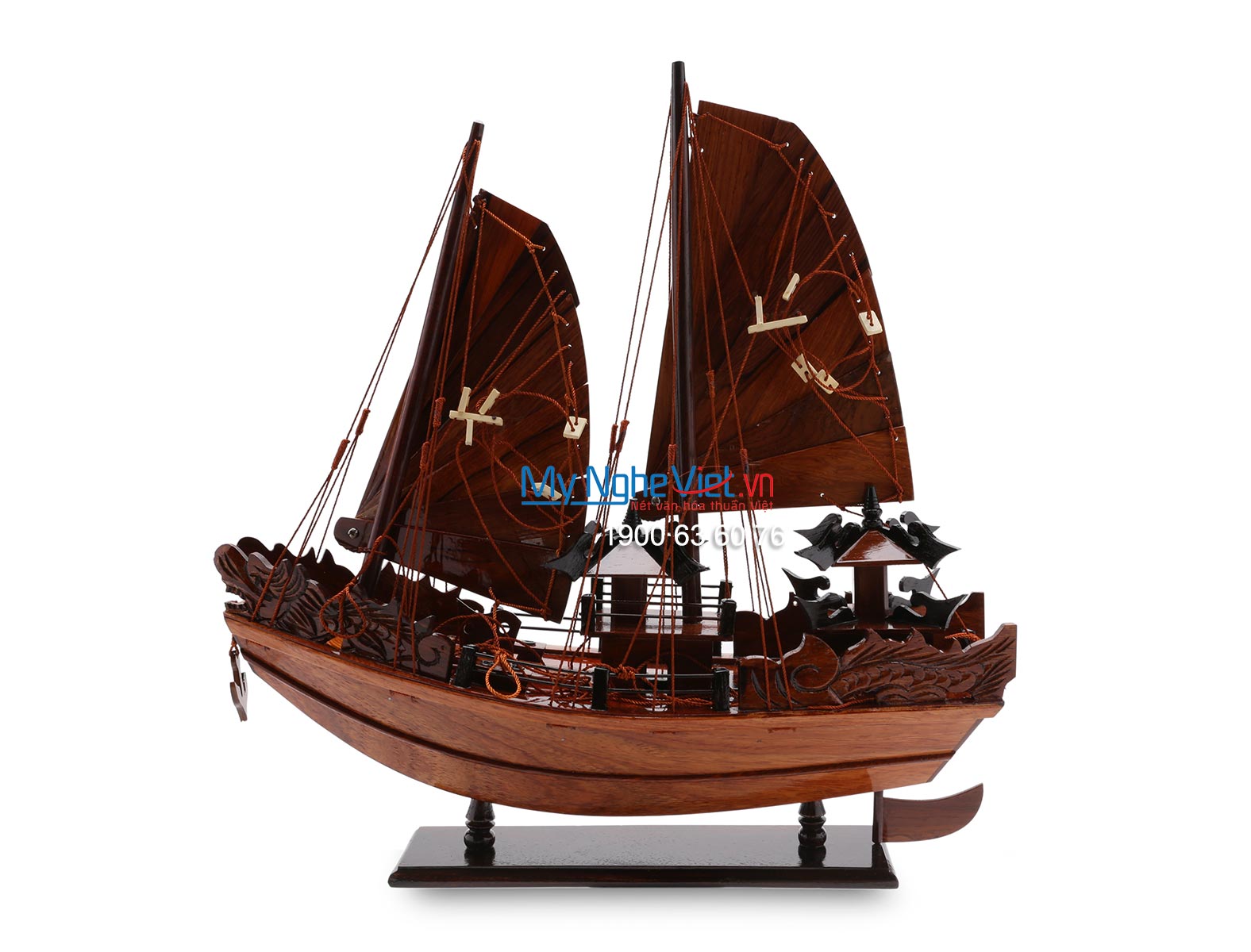 Mô hình tàu thuyền cổ Việt Nam-Thuyền Rồng (thân 40cm) MNV-HVT16-1