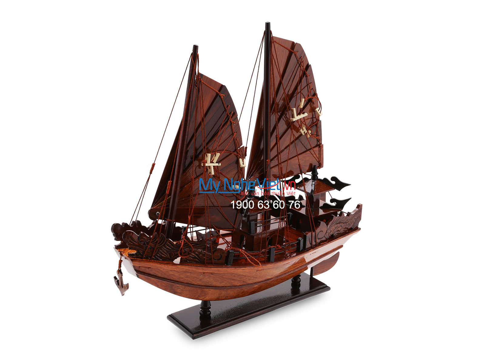 Mô hình tàu thuyền cổ Việt Nam-Thuyền Rồng (thân 40cm) MNV-HVT16-1