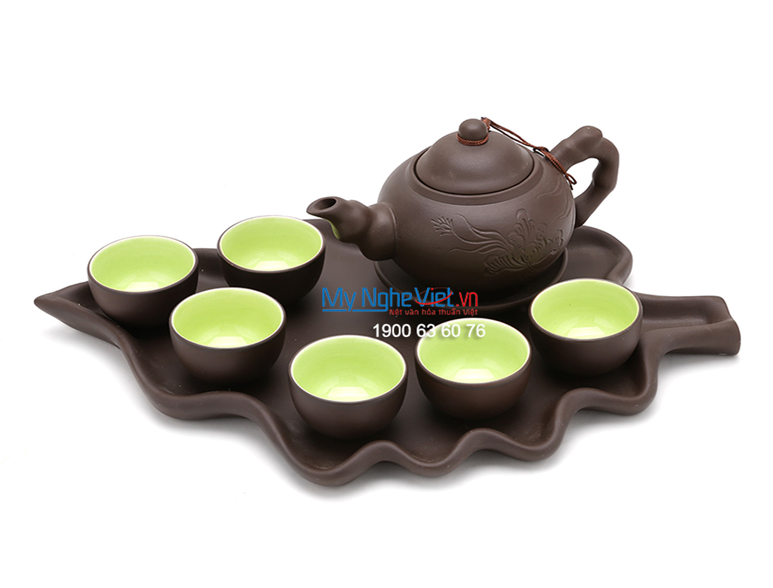 Bộ bình trà gốm Bát Tràng