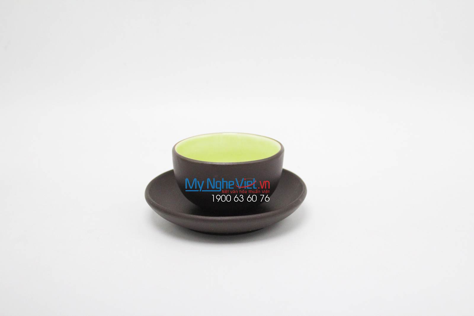 Bộ bình trà tùng đen đĩa rời - MNV-TS044/3