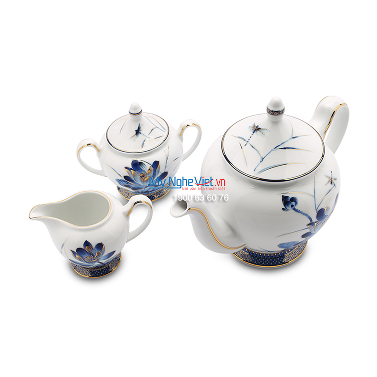 Bộ trà 1.3L – Hoàng cung – Sen Vàng - MNV-HC01134034503
