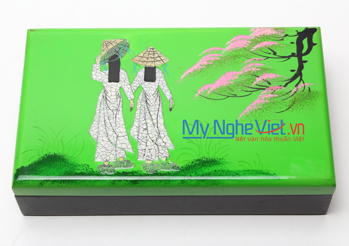Jewellery Box with the pattern of two girls in Ao Dai MNV-SMA473
