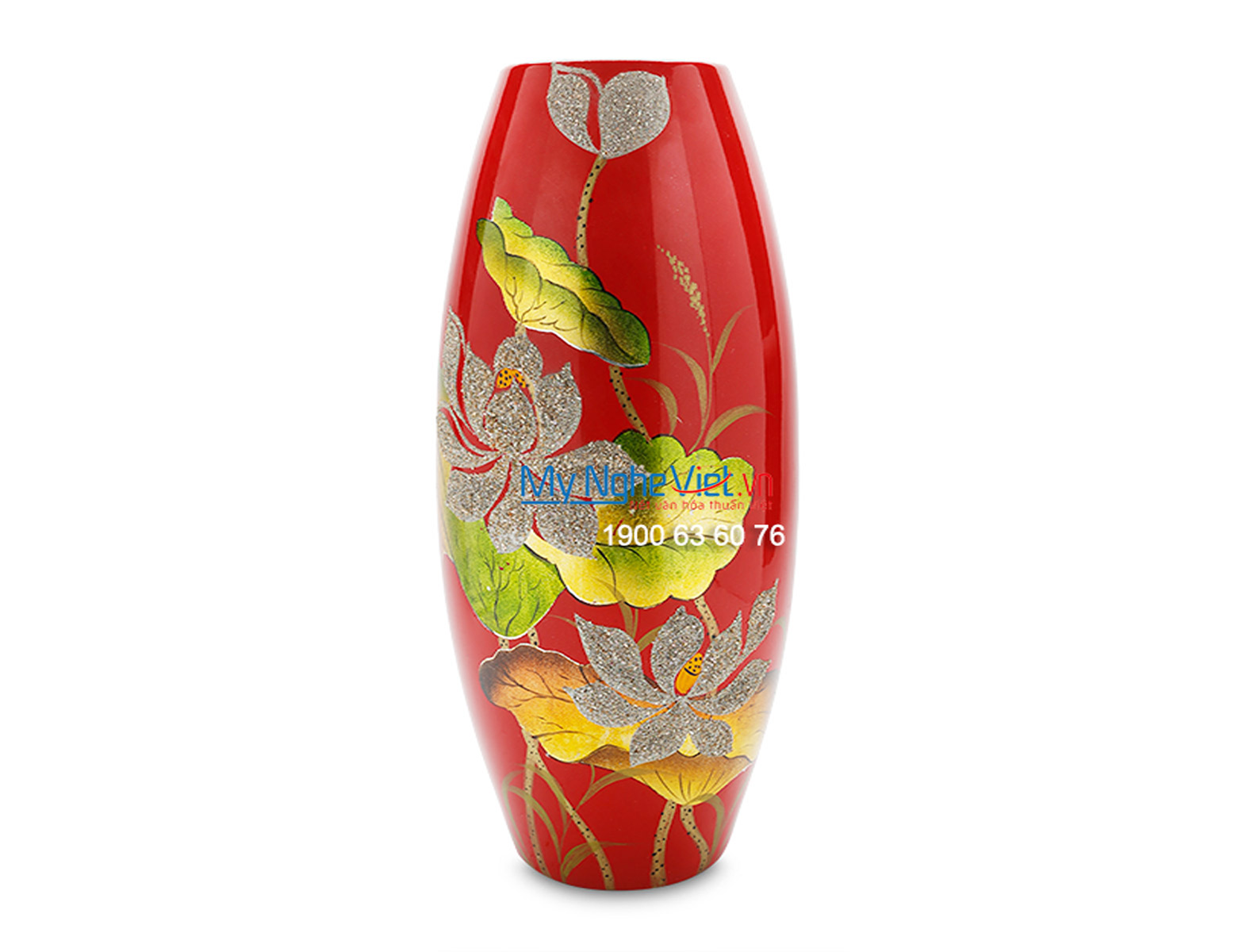 Vase with Lotus Flower Pattern MNV_LHK68