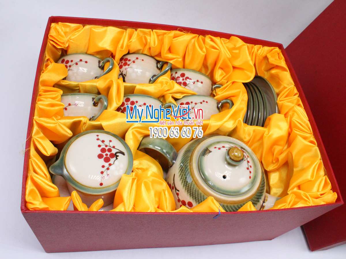 Combo tea set + coffee filter (dripper) sakura paint MNV-PK512