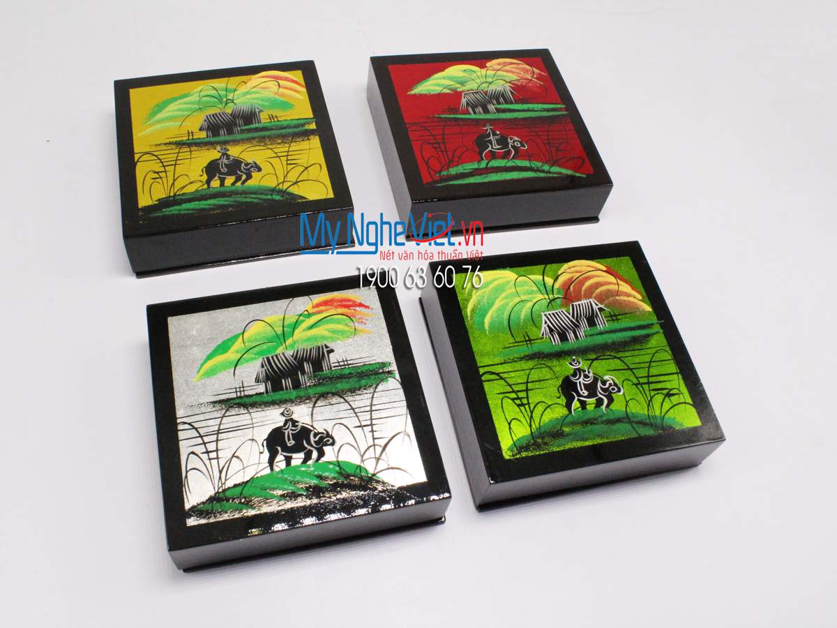 Lacquer Painting Coaster MNV-DLL002C