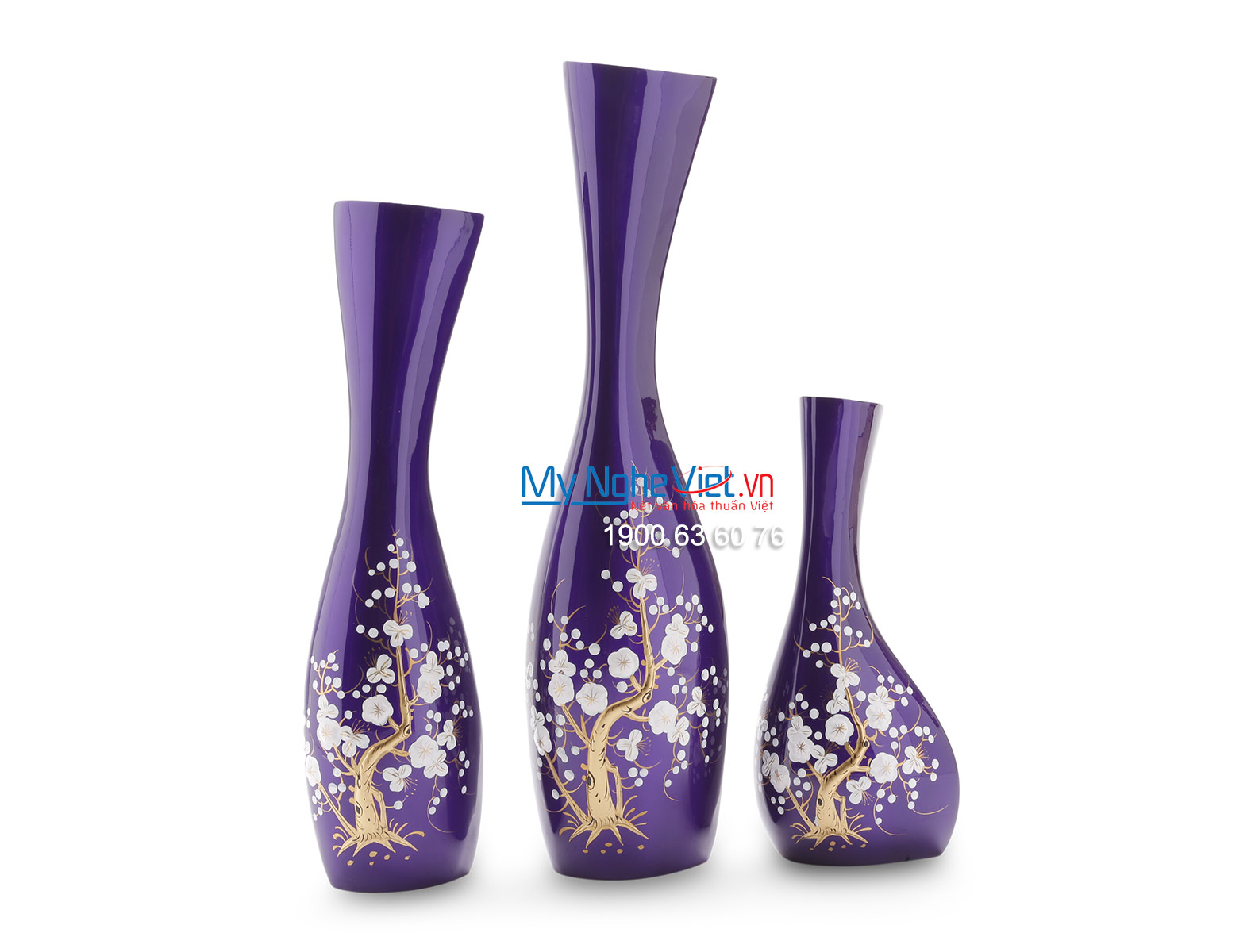 Lacquer Flower Vase (Blue) LHSM154-1