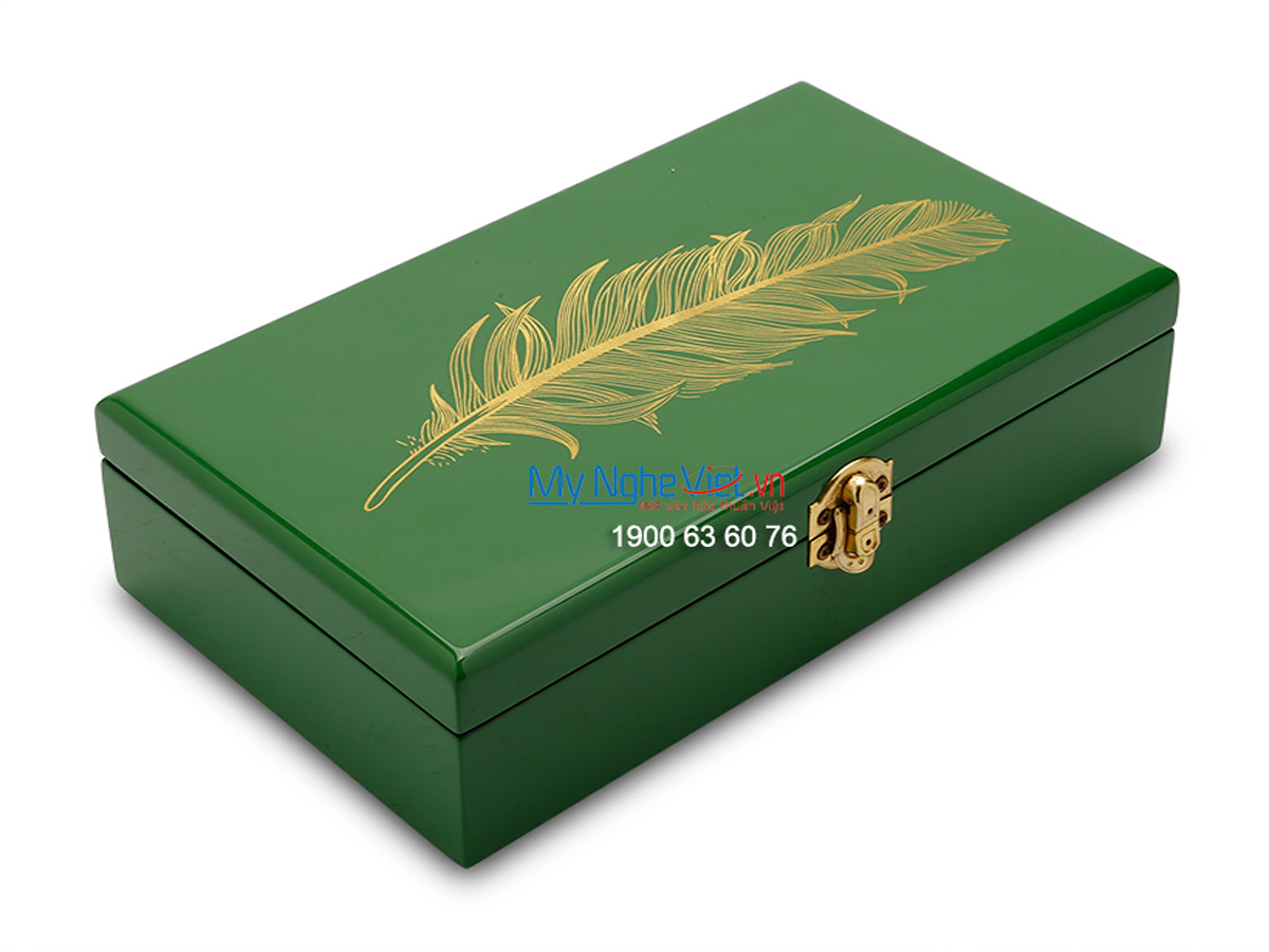 Feather Lacquer Painting Jewellery Box MNV-SPCC11