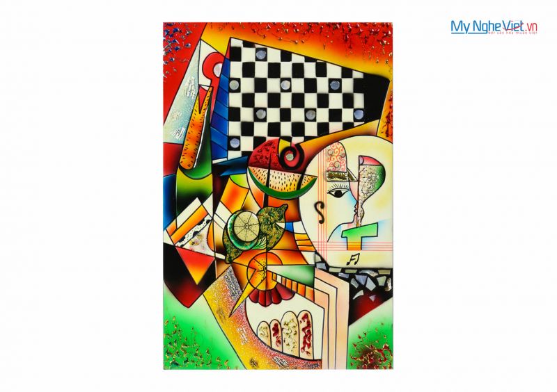 Tranh sơn mài Picasso Đủ Mẫu MNV-SMA380