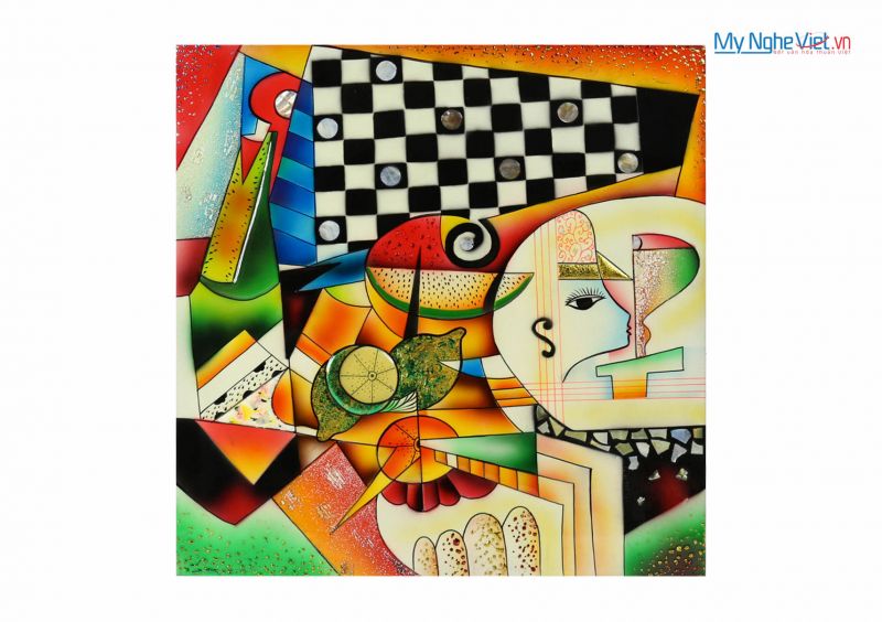 Tranh sơn mài Picasso Đủ mẫu MNV-SMA383
