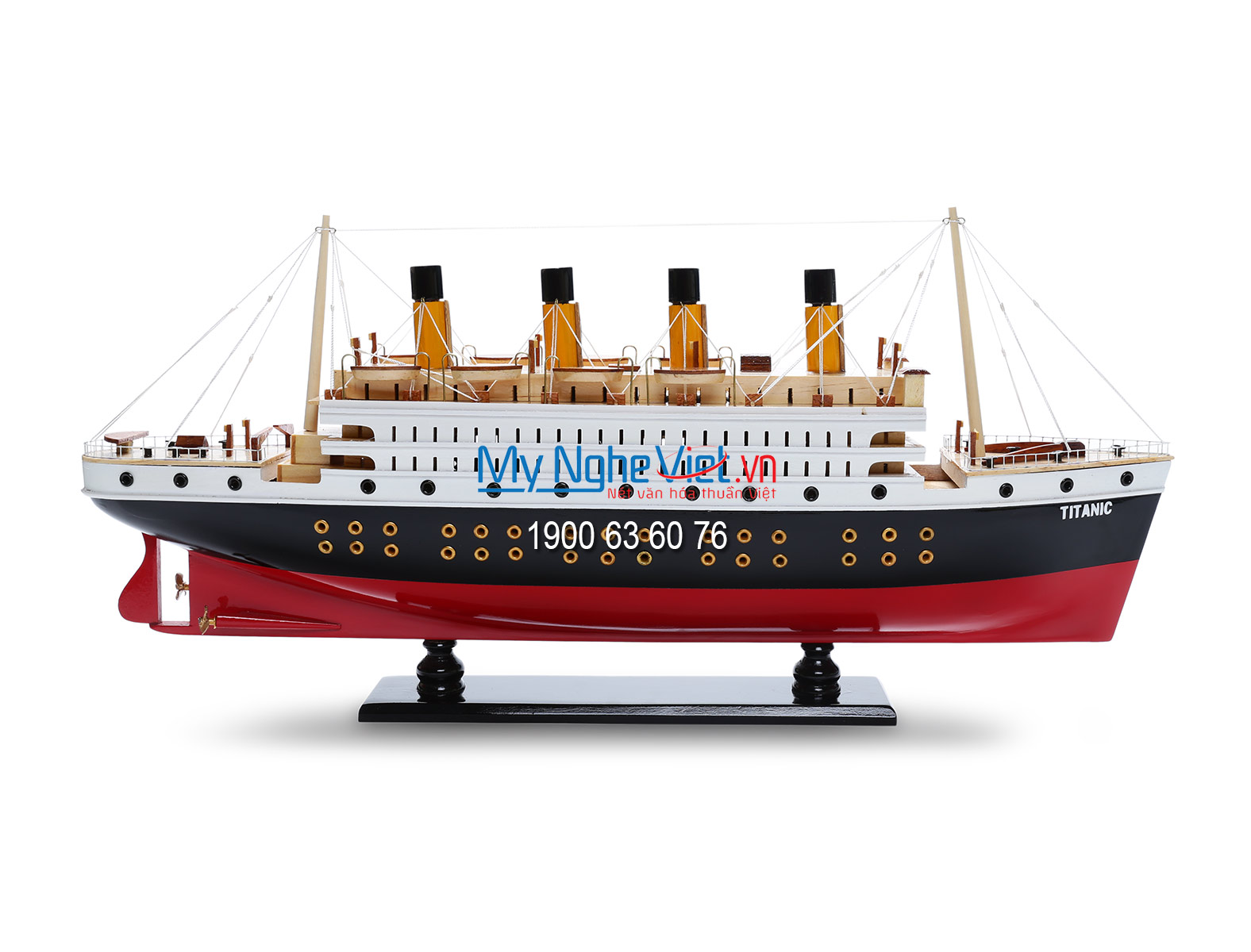 Mô hình du thuyền Titanic không đèn  (thân 1m) MNV-TB53