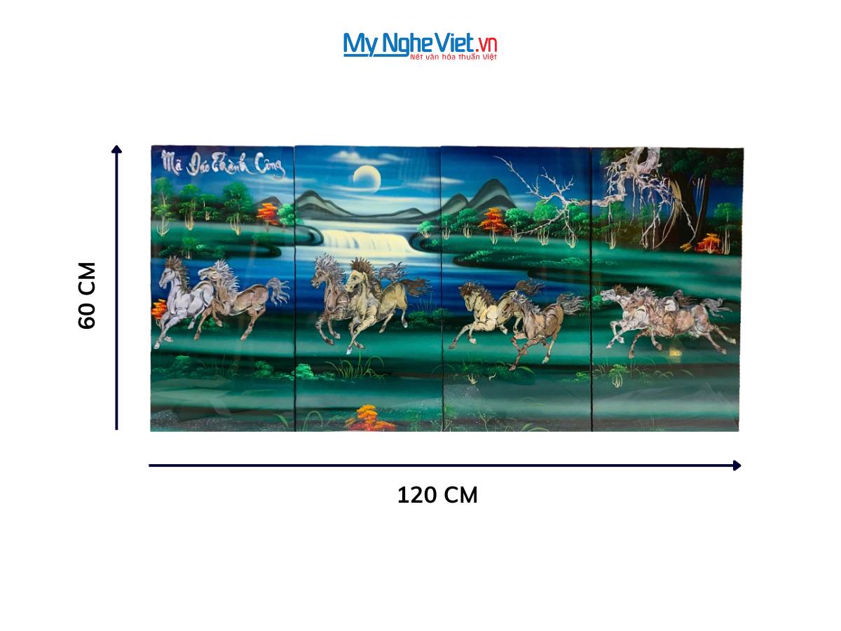 Bộ TSM Mã Đáo Cẩn Chìm nền Xanh TSM368.3