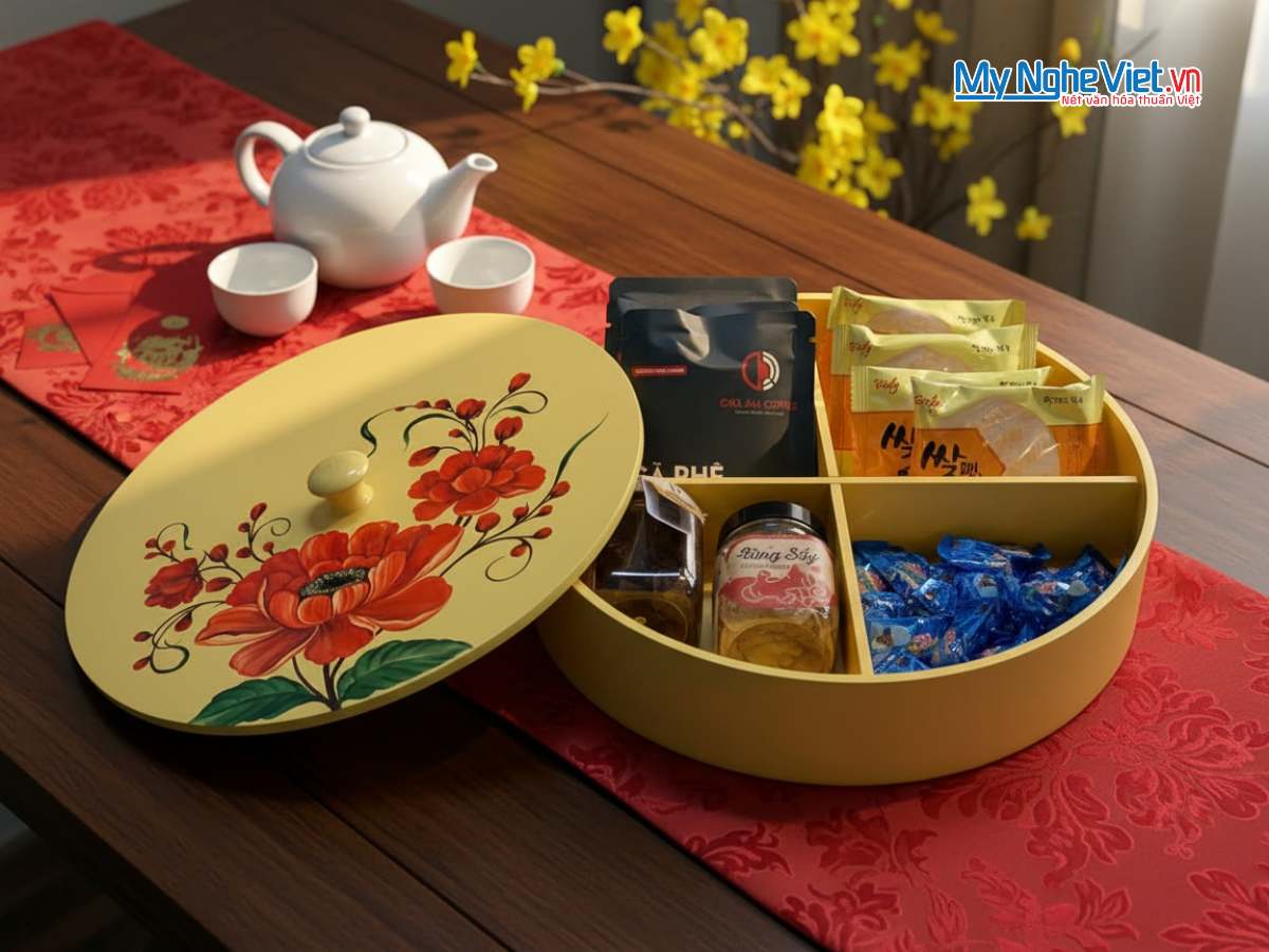 Hộp Mứt Sơn Mài