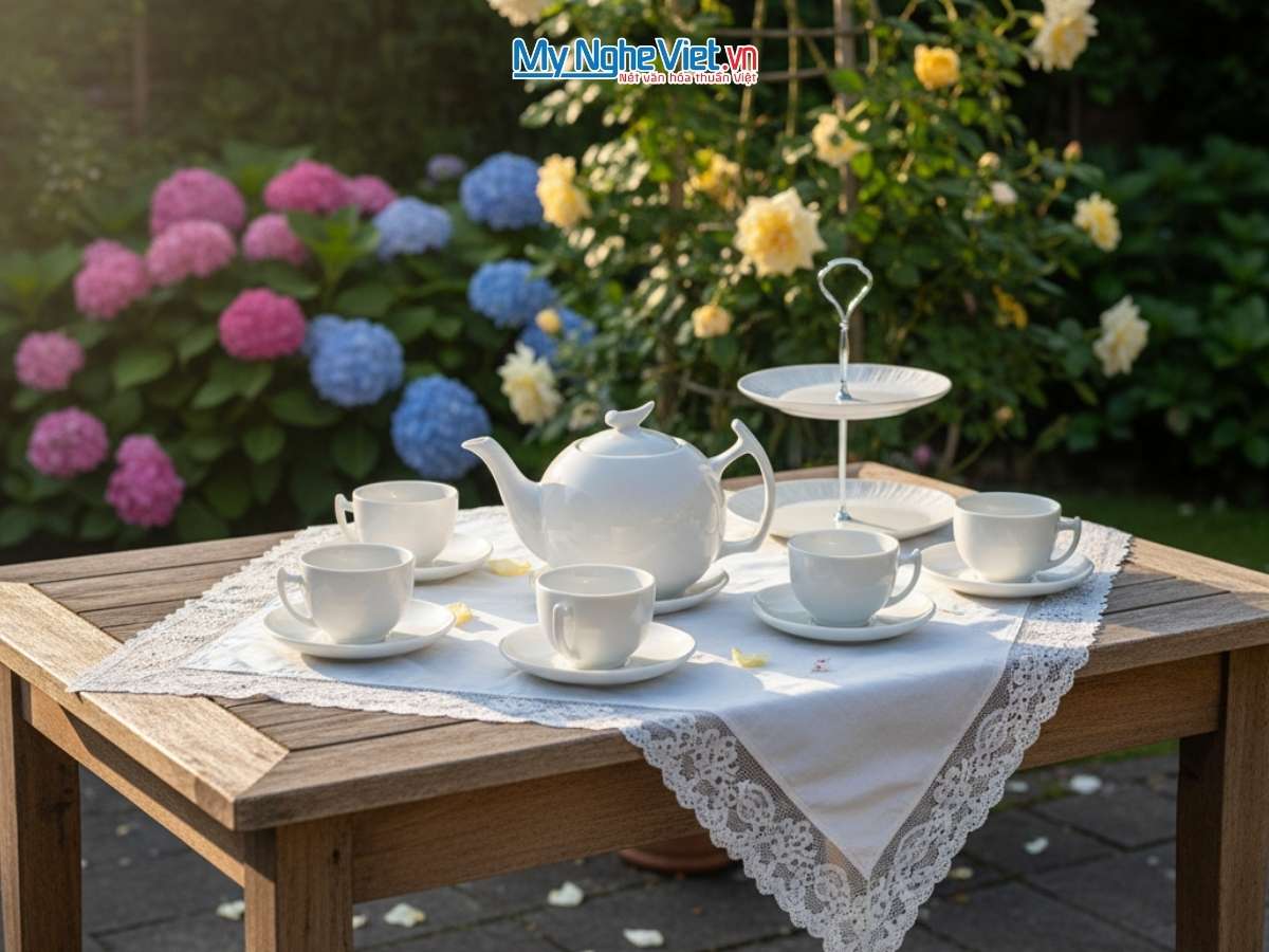 Bình Trà Bát Tràng Dáng Bưởi Cành MNV-BT001