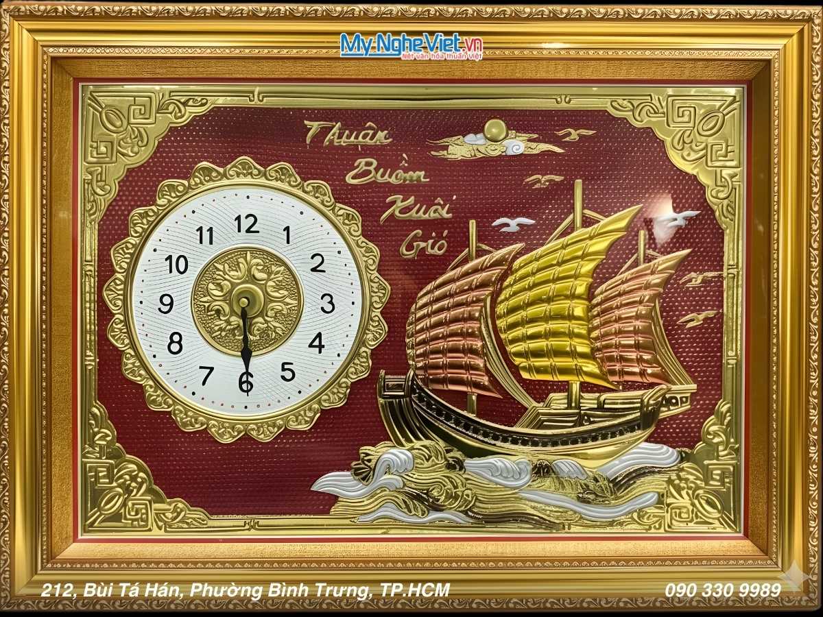 Tranh Đồng Thuận buồm 50x70 MNV-DD012-2