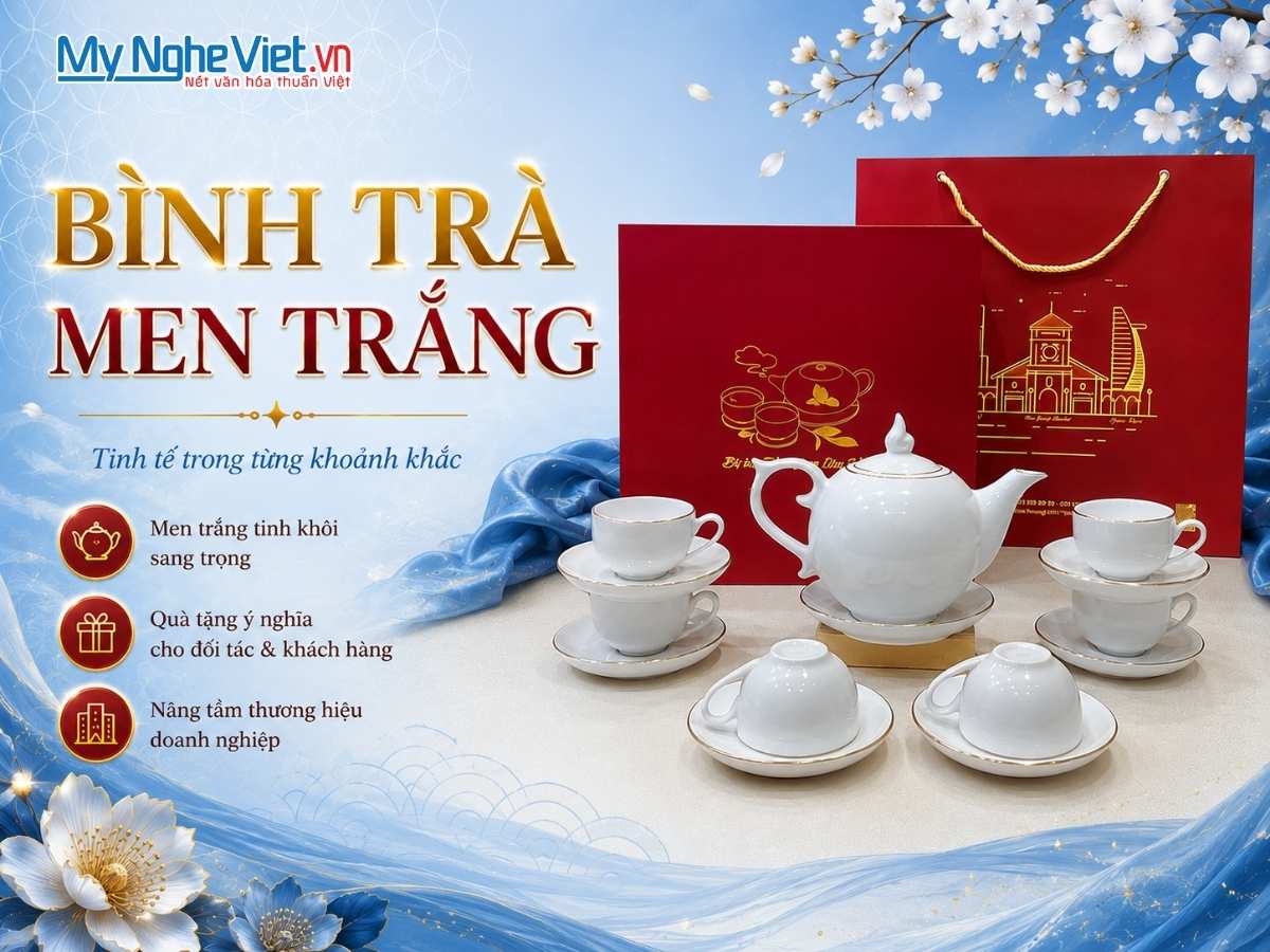 Banner Bình Trà men trắng
