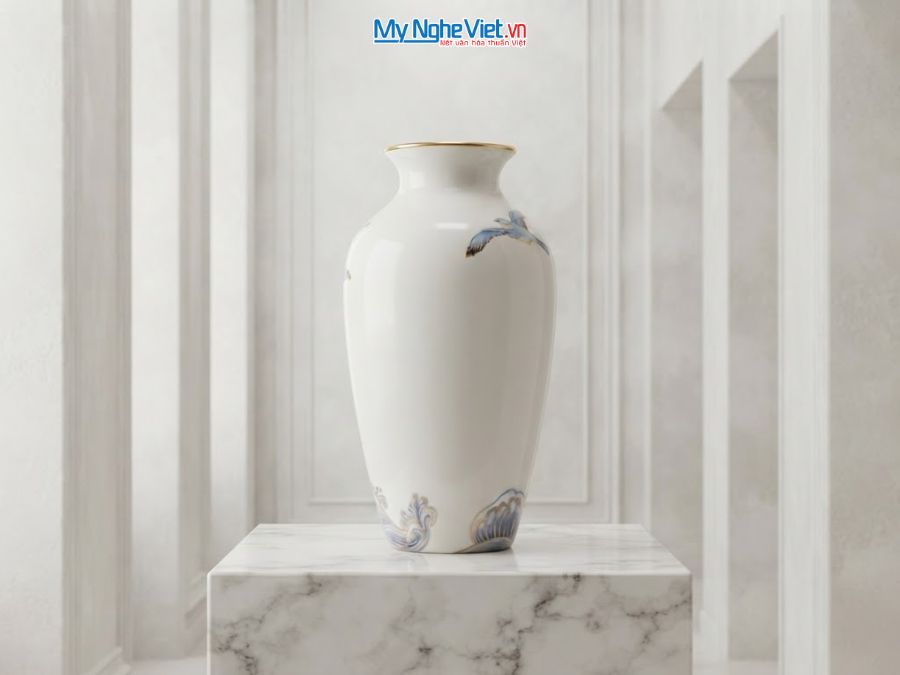 Bình Hoa Gốm Thuận Buồm Xuôi Gió H30cm LHGML01/2