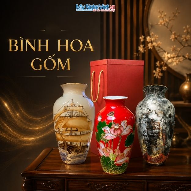 Banner Bình Hoa Gốm