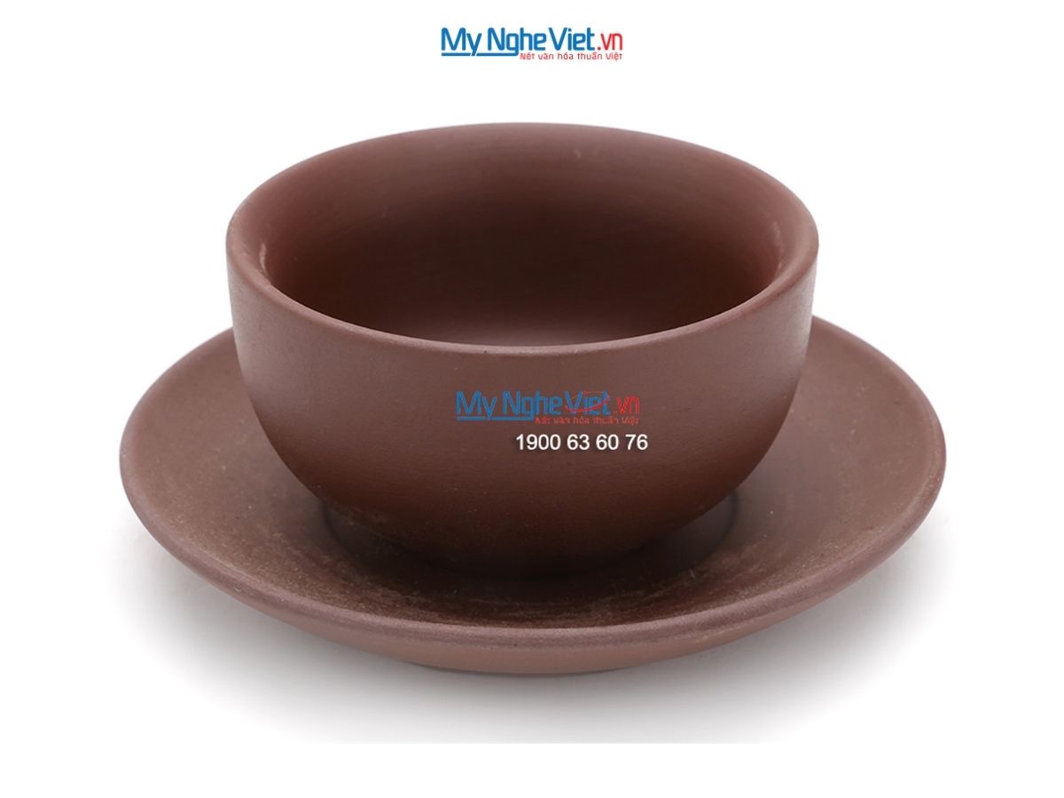 Bộ Bình Trà Tử Sa Chóp Màu Nâu MNV-TS122