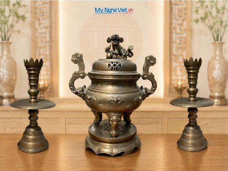 Bộ Tam Sự Đồng Hun H48cm MNV-DD18/DD77