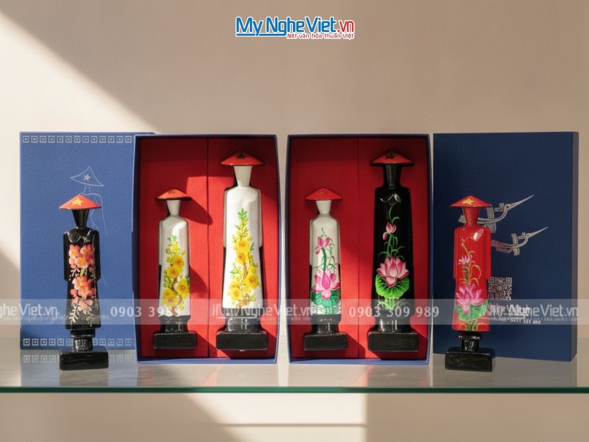 Bộ đôi Cô gái Miss H20-H25 hàng đặt cao cấp  + Hộp giấy ép kim 2 cô gái miss CBTBL2025