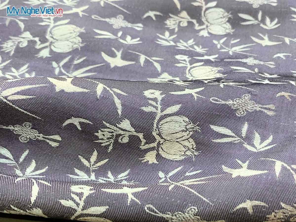 Đồ Bộ Lụa Tơ Tằm Họa Tiết Lựu Trúc ALMS2/3