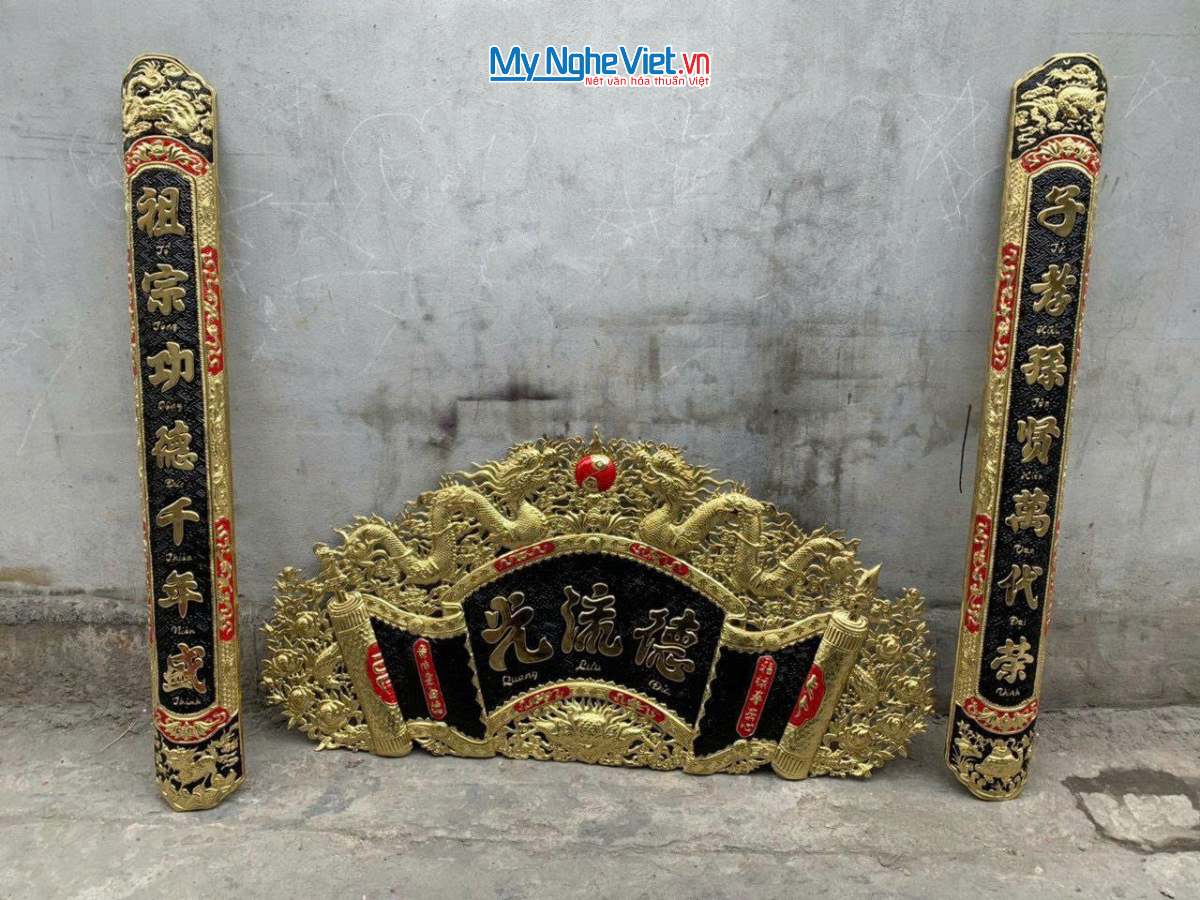 Hoành phi câu đối đồng - Cuốn thư câu đối