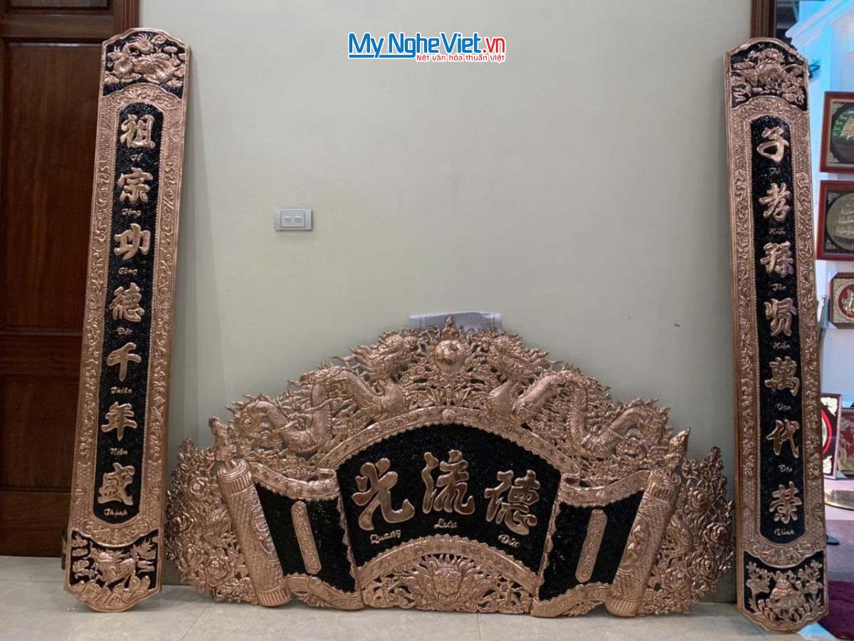 Hoành phi câu đối đồng - Cuốn thư câu đối