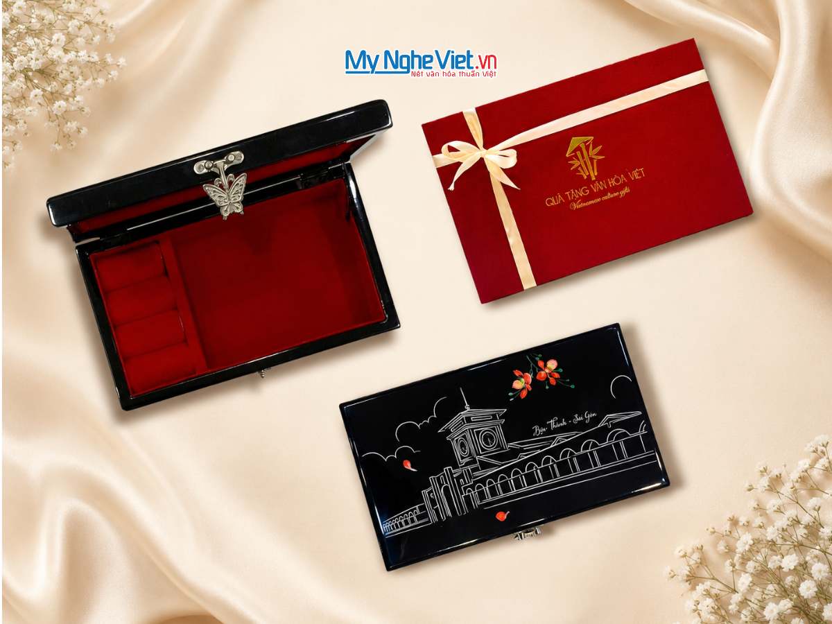 Hộp Đựng Trang Sức Sơn Mài