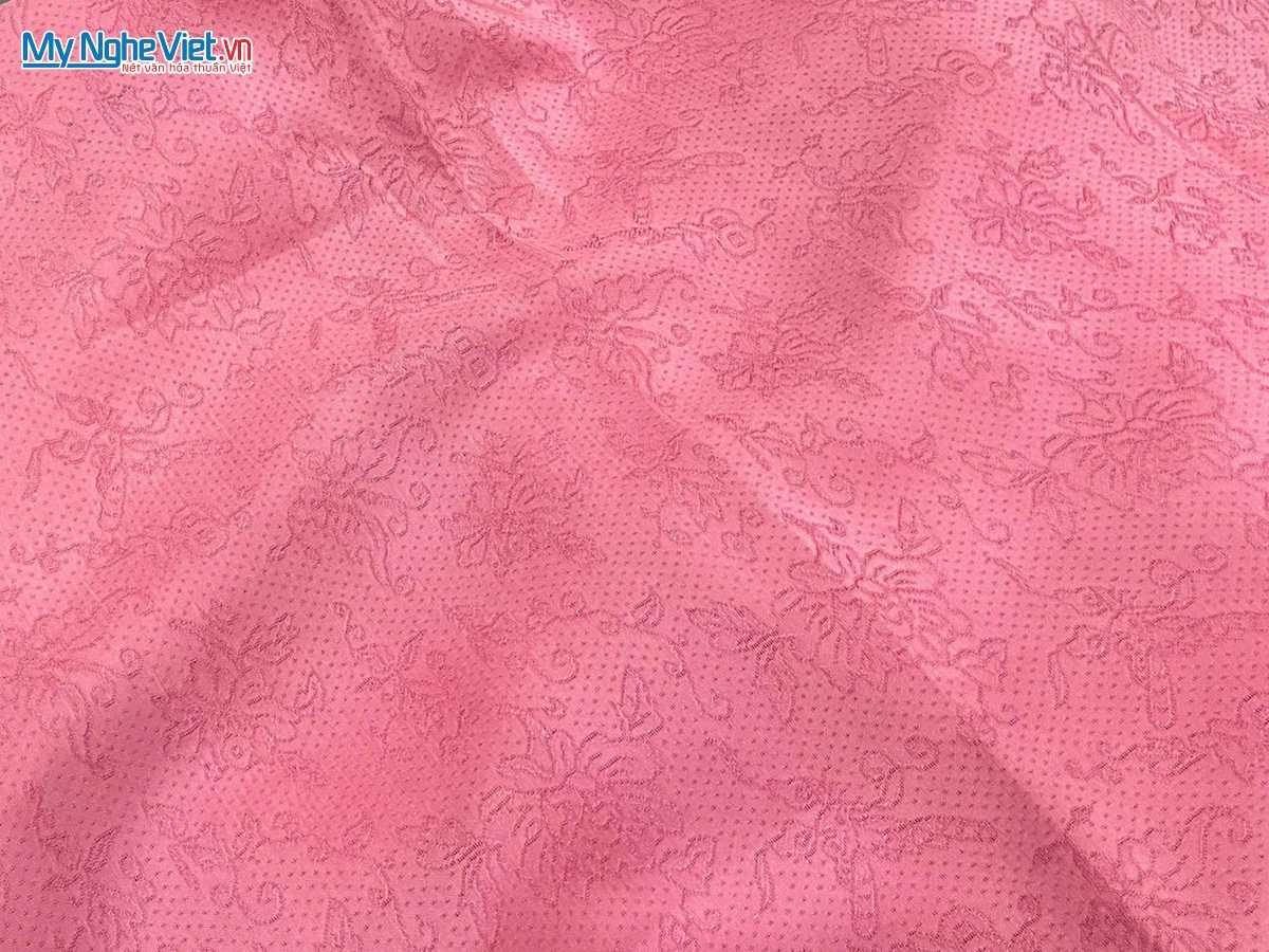 Khăn Lụa Vân Cổ Màu Hồng 80x180cm KLNL89-8