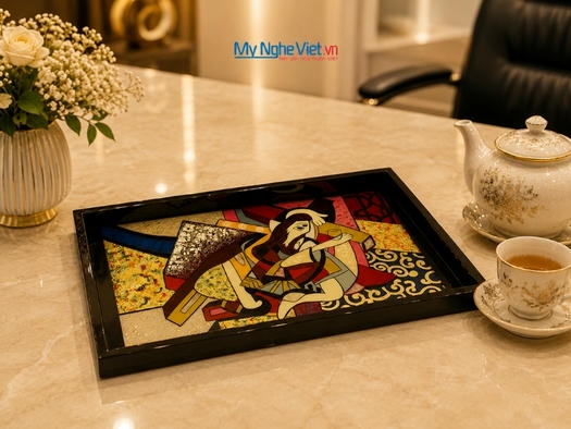 Khay sơn mài Picasso 25x38- KSM2538 PICASSO - 2