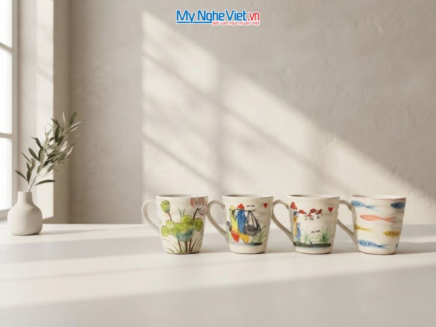 Ly sứ vuốt to nhiều mẫu H8cm LSH04