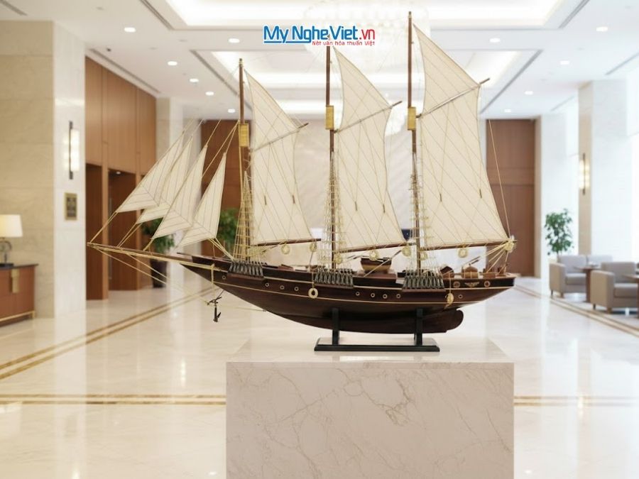 Mô hình thuyền chở hàng Atlantic (Thân 1m) MNV-TB20