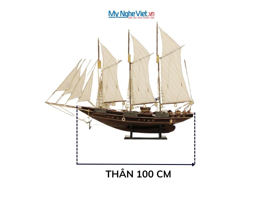 Mô hình thuyền chở hàng Atlantic (Thân 1m) MNV-TB20