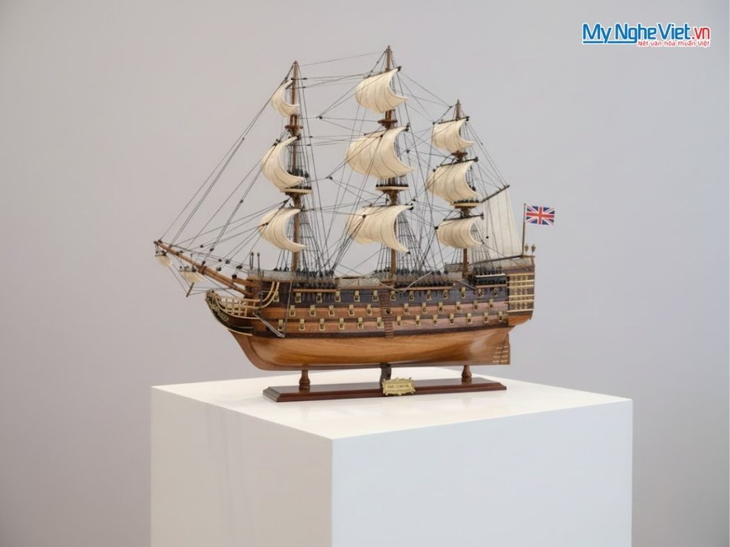 Mô Hình Tàu Thuyền Chiến Cổ HMS VICTORY (Thân 80cm) - MNV-TSHVI80W