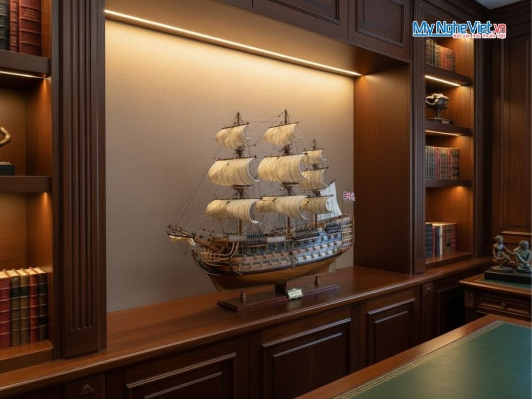 Mô Hình Tàu Thuyền Chiến Cổ HMS VICTORY (Thân 80cm) - MNV-TSHVI80W