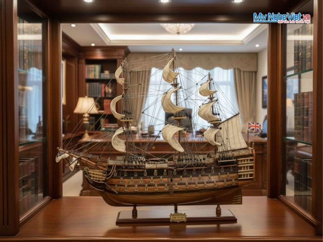 Mô Hình Tàu Thuyền Chiến Cổ HMS VICTORY (Thân 80cm) - MNV-TSHVI80W