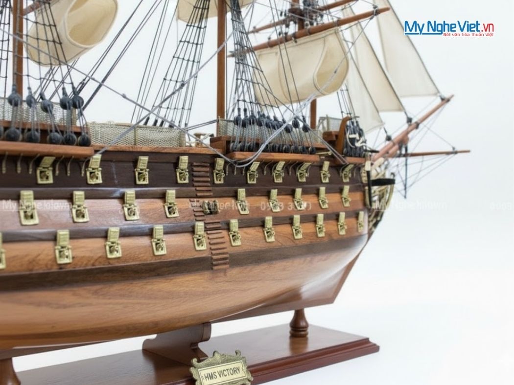 Mô Hình Tàu Thuyền Chiến Cổ HMS VICTORY (Thân 80cm) - MNV-TSHVI80W