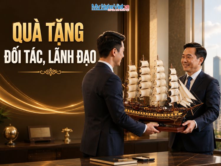 Banner Thuyền Tặng Đối Tác Lãnh Đạo