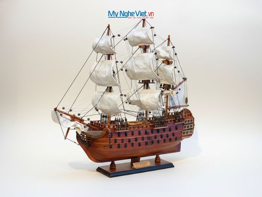 Mô Hình Thuyền Chiến Cổ HMS Victory (Thân 40cm) MNV-TB31/40