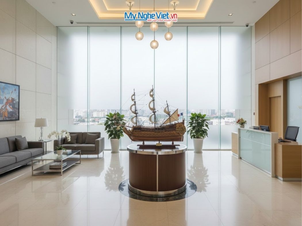 Mô Hình Tàu Chiến Cổ Sovereign of The Seas Gỗ Căm Xe Thân 80cm MNV-TB14