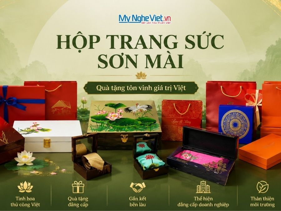 Hộp Đựng Trang Sức Sơn Mài