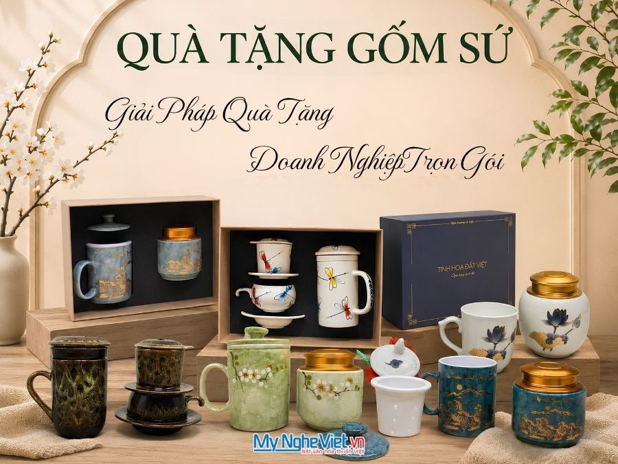 Set Quà Gốm Sứ Quà Doanh Nghiệp