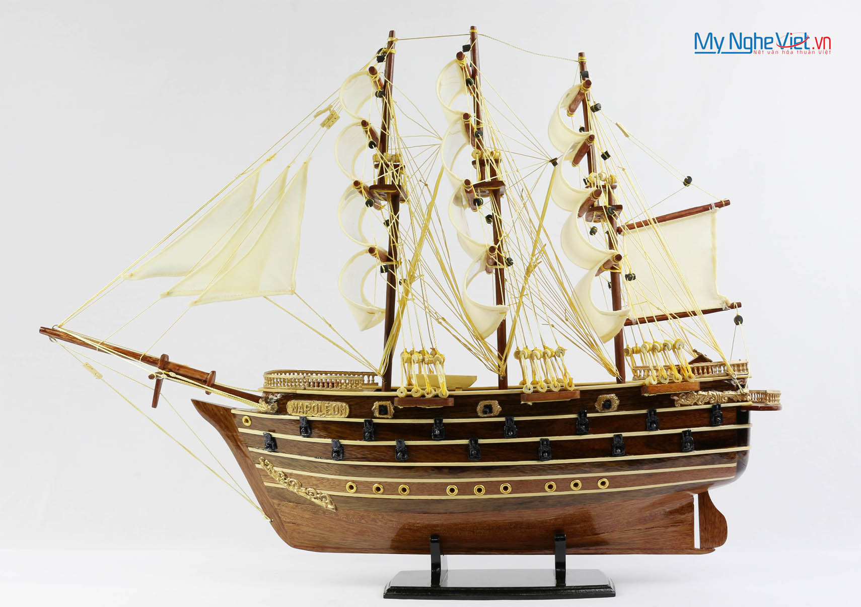 Mô hình tàu thuyền chiến cổ Napoleon (thân 40cm) MNV-TB29 (Hết hàng)