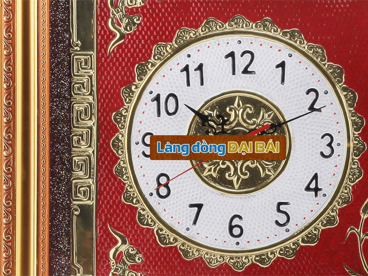 Tranh đồng chữ Thư pháp - Đồng hồ MNV-DD02