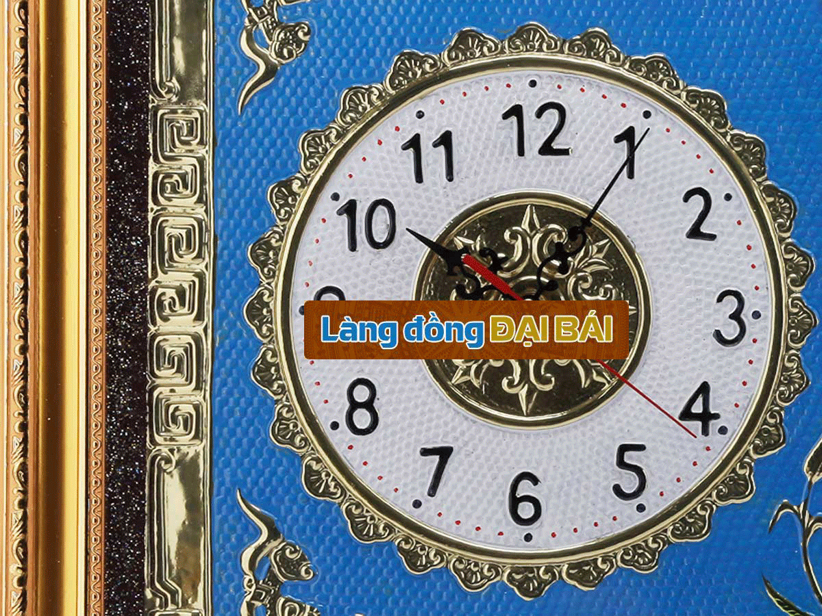 Tranh đồng chữ Thư pháp - Đồng hồ MNV-DD10