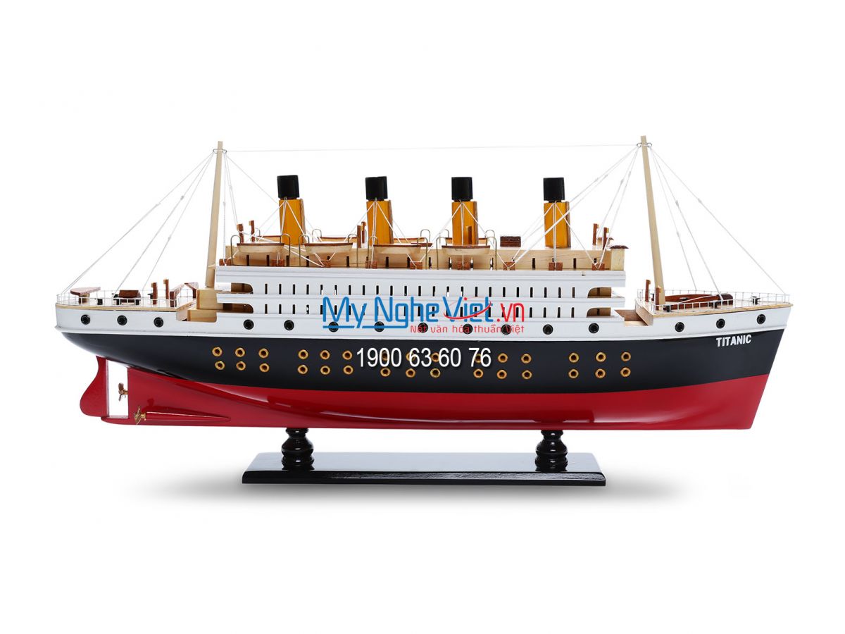 Mô hình du thuyền Titanic đèn (thân 80cm) MNV-TB10B