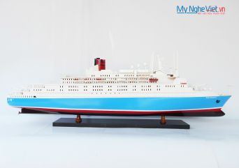 Mô hình du thuyền Queen Elizabeth 2 (Màu sơn) - MNV-CSQELI2-100P (đặt hàng liên hệ) 