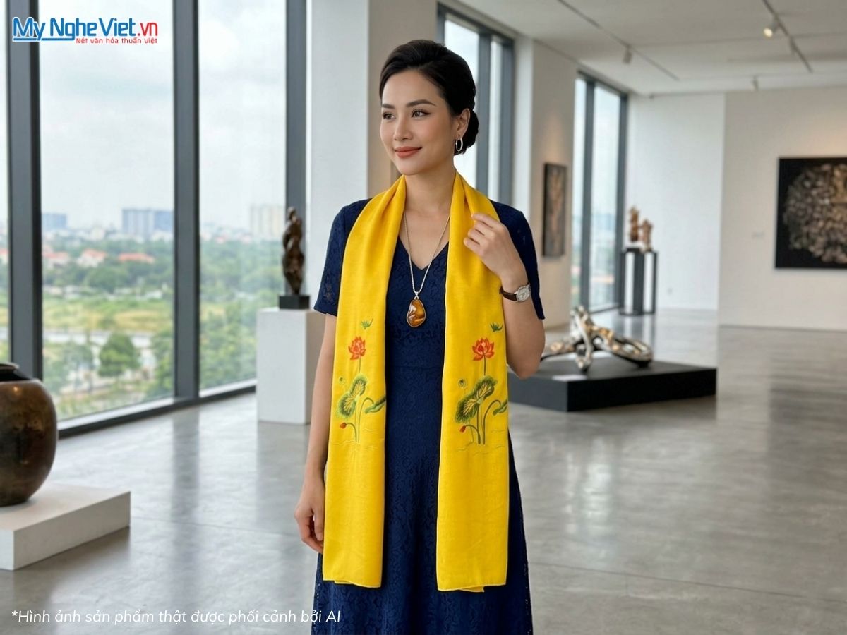 Set Quà Tặng Ngoại Giao: Khăn Lụa Và Hộp Sơn Mài - Món Quà Văn Hóa Việt Cho Đối Tác Quốc Tế