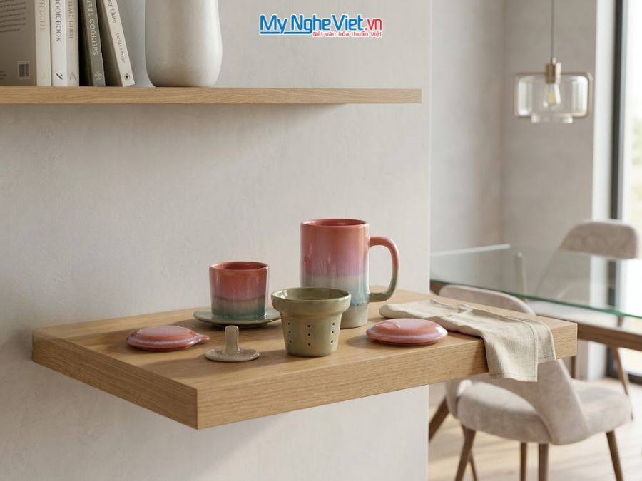 Set Quà Tặng Phin Cà Phê Và Ly Lọc Trà Gốm Màu Hồng Nhạt CBCFV002-12