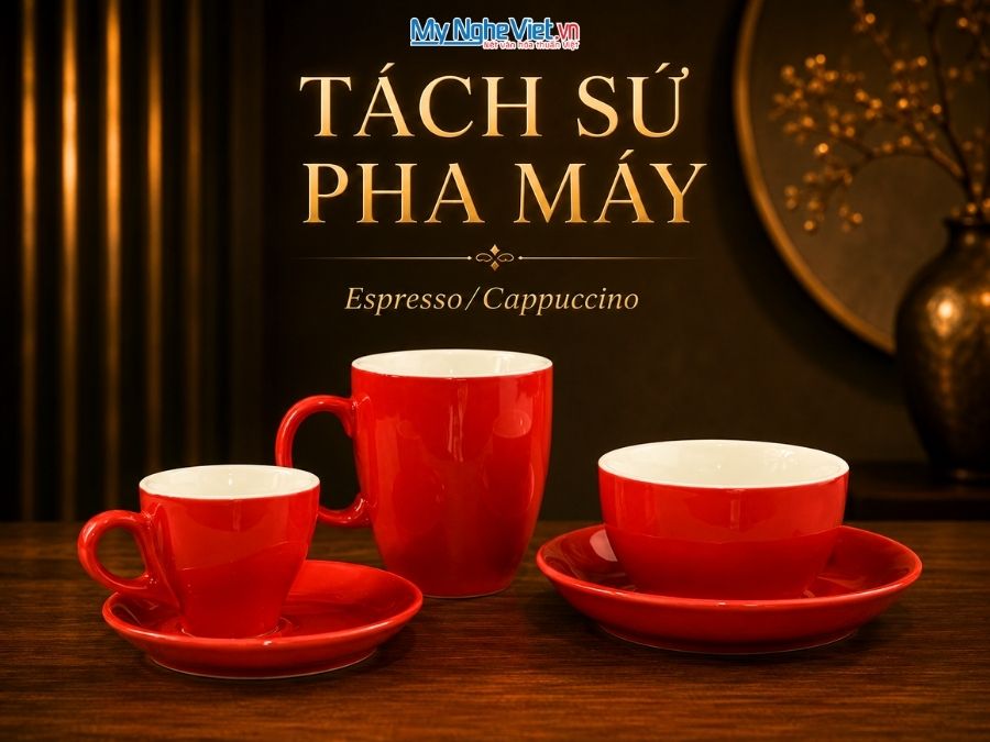 Tách sứ pha máy